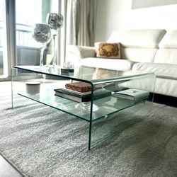 Solid Glass Coffee Table 