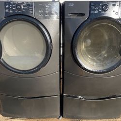 Kenmore Elite Washer And Dryer Set With Pedestals