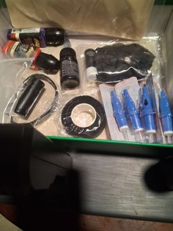 Tattoo Supply Kit with Needles and Ink