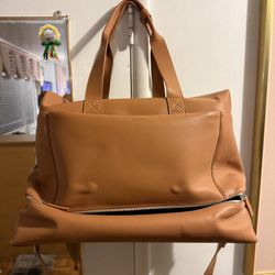 SELLING Monos Metro Duffel w/ Classic Kit in Saddle Tan Vegan Leather