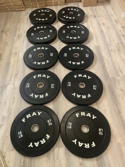 Set 260 Lbs 🏋️♀️ Rubber Bumper Plates Brand New In Box 📦