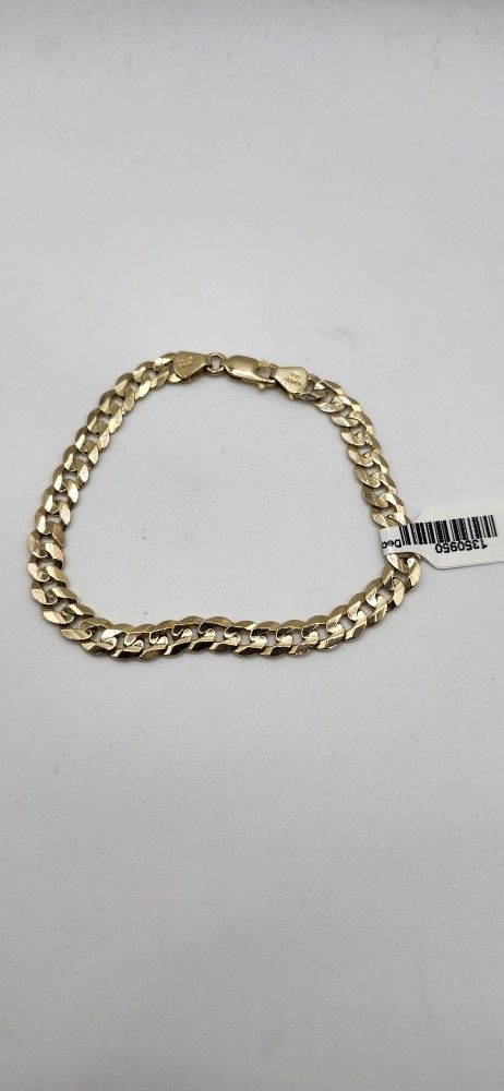 14kt Gold Curb Link Bracelet 14.7G 8.5"