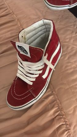 Vans shoes size 4 red color