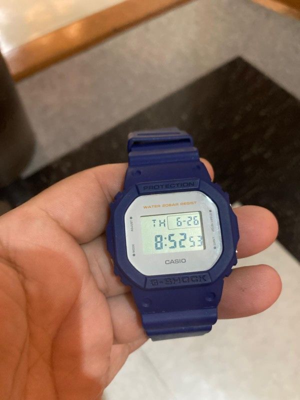 Casio Gshock Blue And White DW5600M