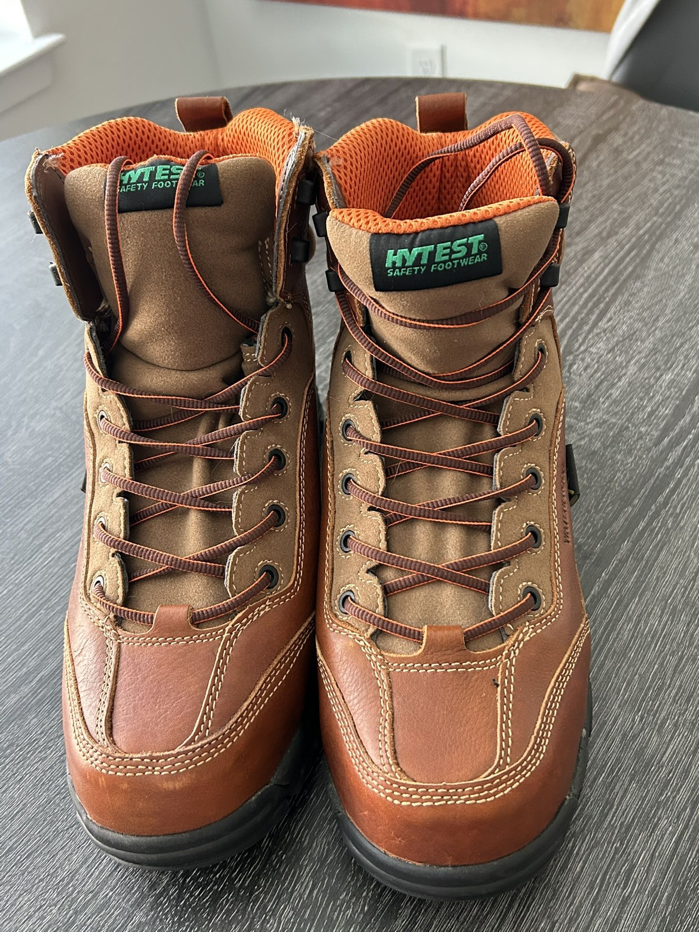 Hytest Brown Leather Lace-Up Waterproof Safety Toe Work Boots Men\'s Size 10.5W Hytest K12251 APEX WATERPROOF METATARSAL | Mercari main image 4
