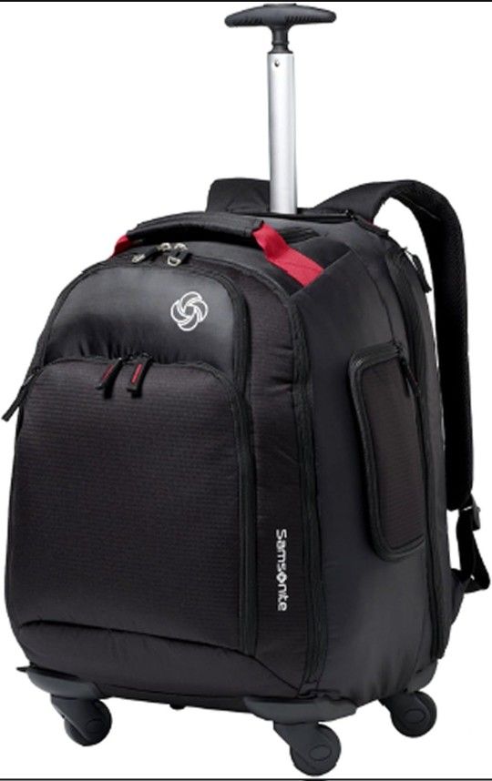 Brand New Samsonite MVS Rolling Backpack, Black, 19-Inch