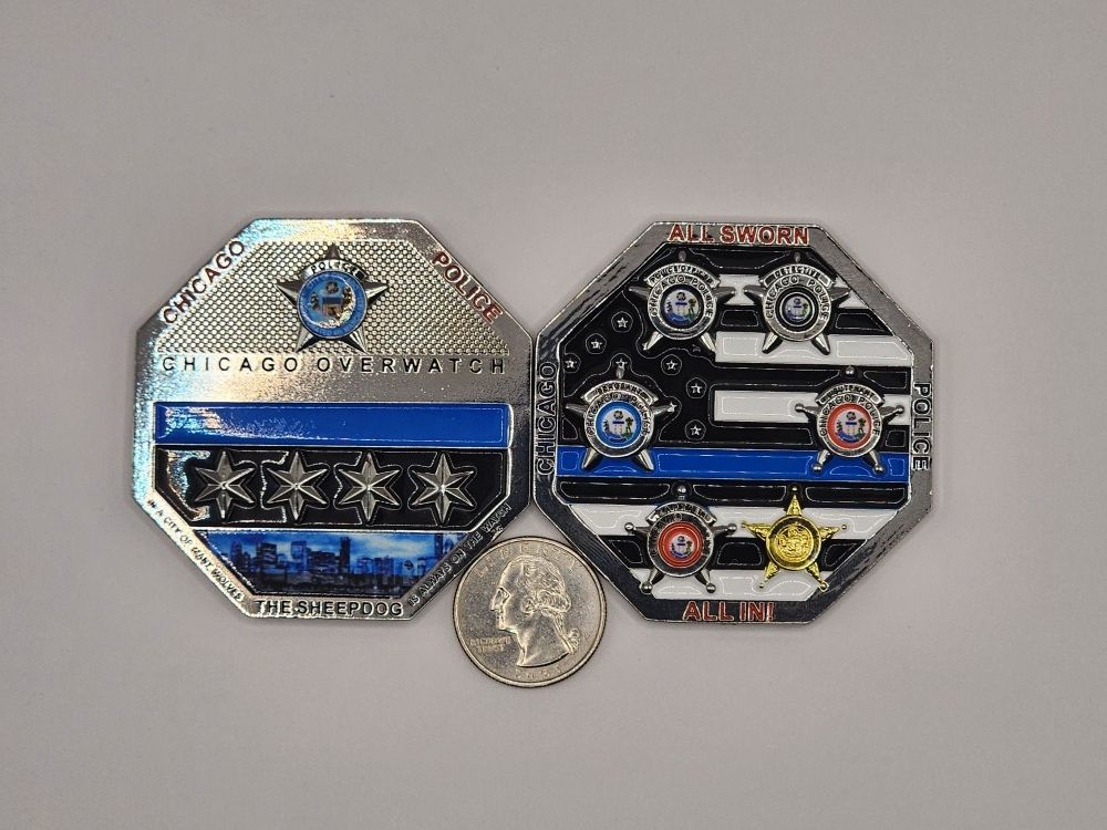 Challenge / Trading Coin Chicago Police Dark City Coin