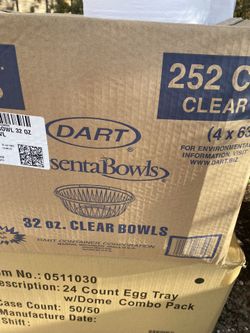 Clear Plastic Disposable Bowls