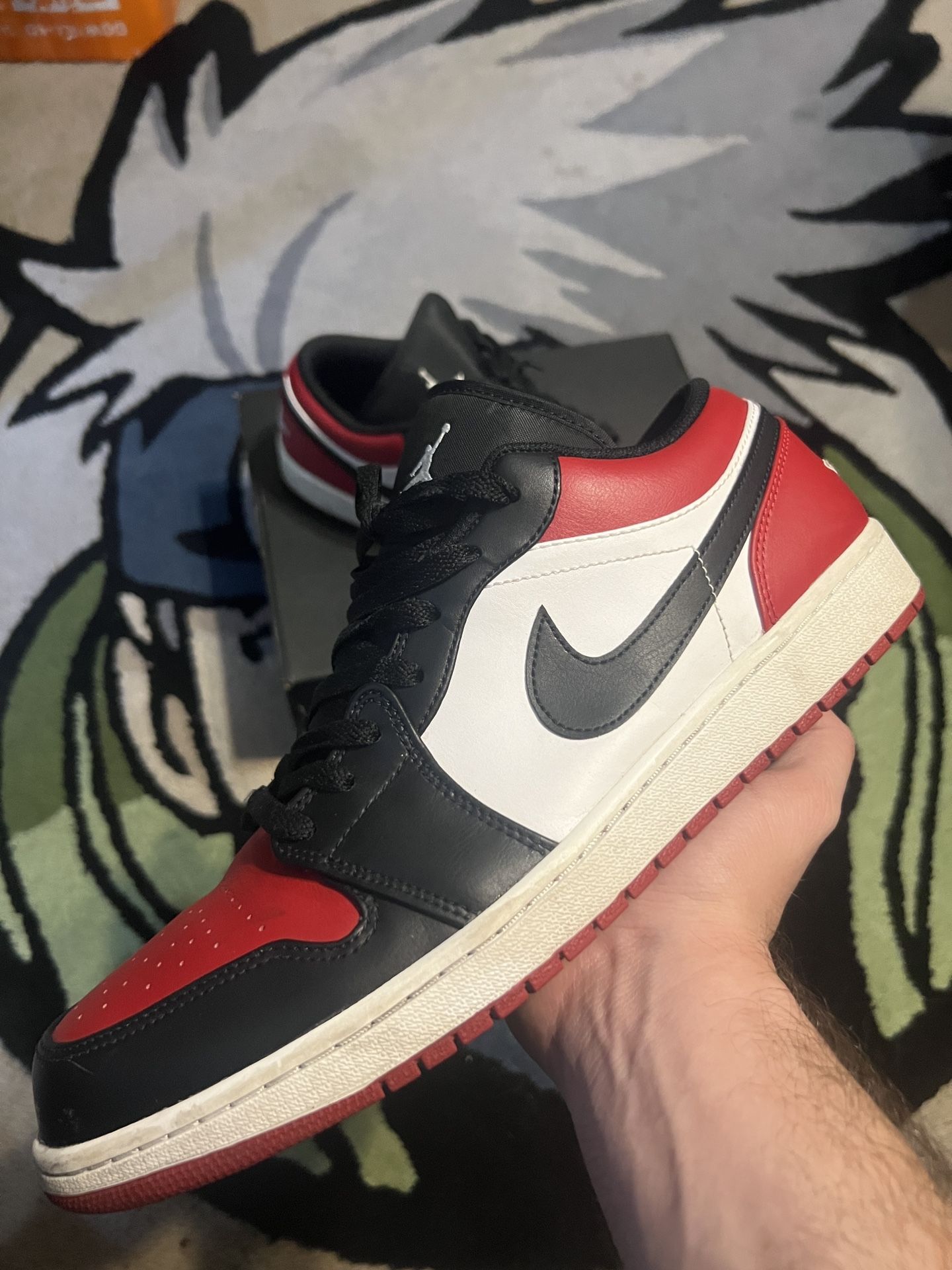 Size 13 - Jordan 1 Low Bred Toe