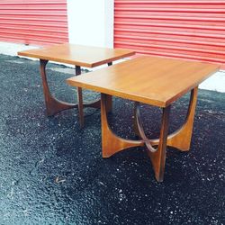 Mid Century vintage Broyhill Brasilia end tables