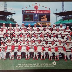 RARE 1984 White Sox Team Photo - 5 Hall of Famers - Comiskey Park Promo