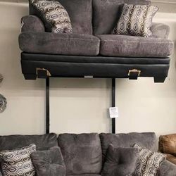 Millingar Smoke Living Room Set /couch /Sofa and Loveseat 