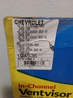 Avs side window truck guards (Chevy/GMC/Silverado/sierra