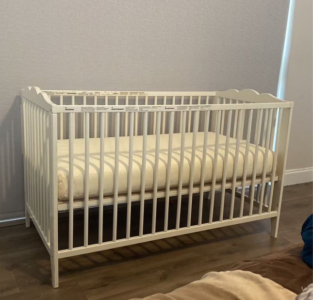 White Baby Crib
