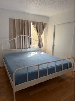 White bed