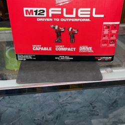 M12 FUEL 2-Tool Combo Kit: 1/2 in. Hammer Drill and 1/4 in. Hex Impact Driver