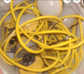Yellow Extension Lead String Work Lights