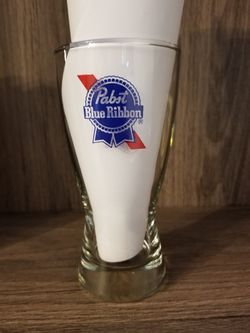 Pabst Blue Ribbon Beer Glass