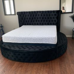 New In Box King Bed Frame +Mattress (Read Description Below)