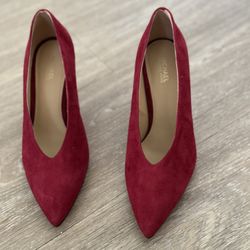 New Michael Kors Lizzy Mid Pump Red $40