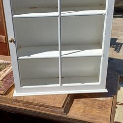 White Cabinet With Shelf 