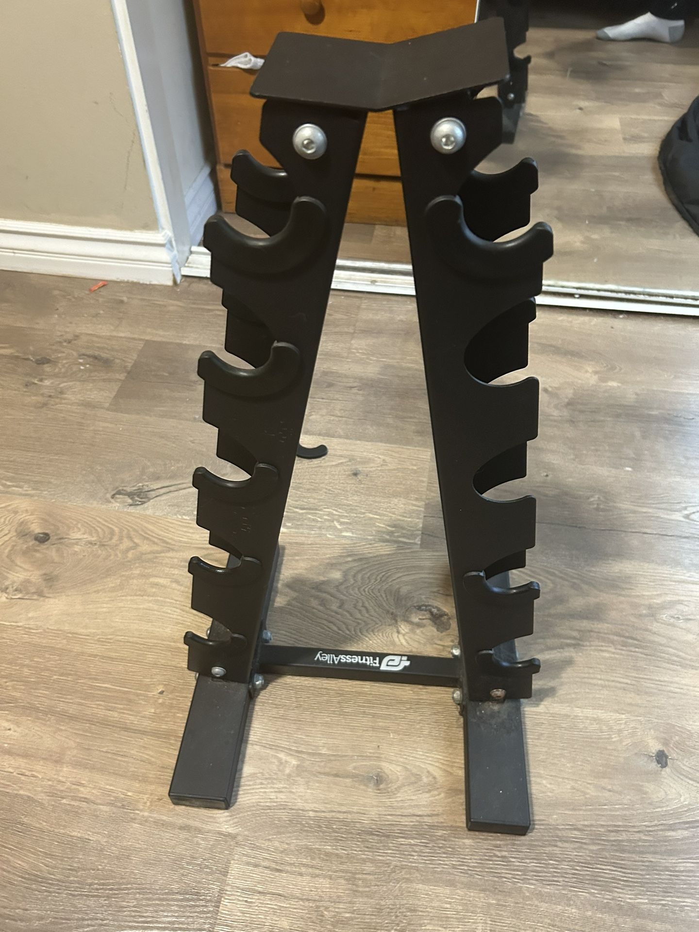 Dumbbells and Weight Rack