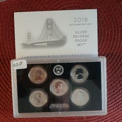 2018 SILVER REVERSE PROOF QUARTER SET