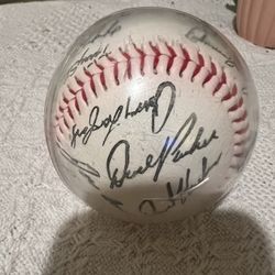 Covered Nolan Ryan And The Entire Teams Signatire