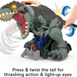 Fisher-Price Imaginext Jurassic World Dinosaur Toy – Mega Stomp & Rumble, Lights & SoundsE