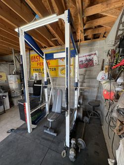 Squat Rack And More Plus A lot Of Plates Willing To Trade