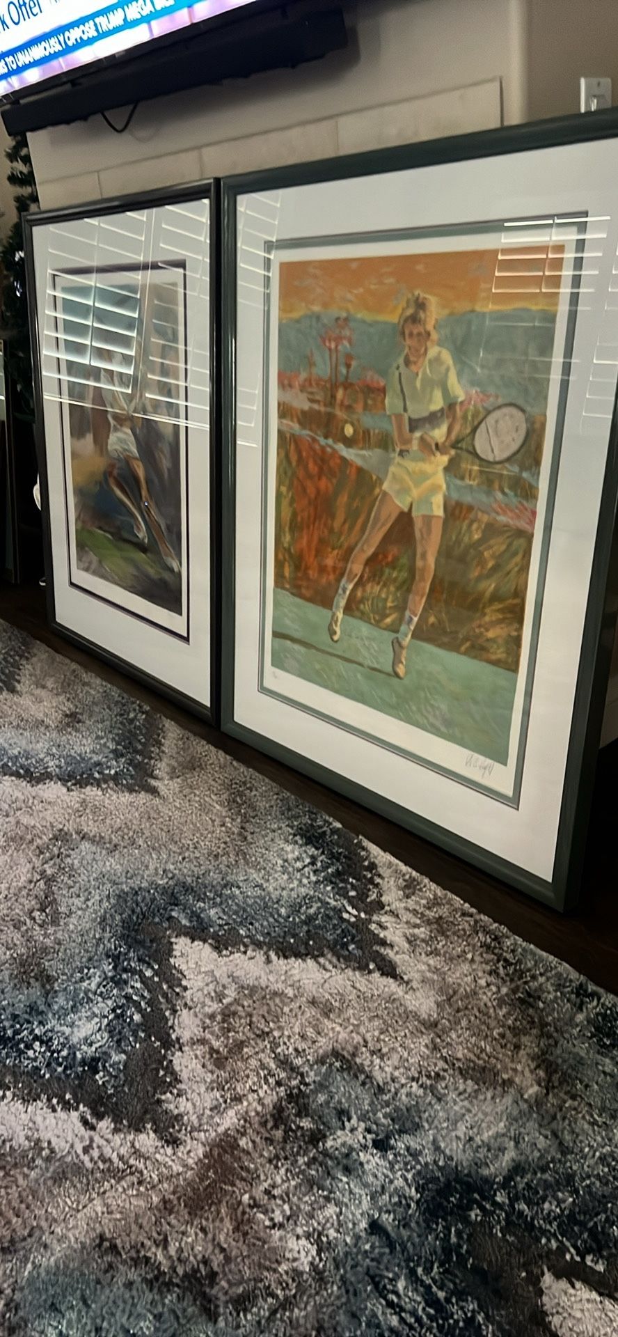 Tennis Pair Signed Numbered Art