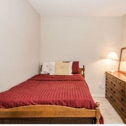 Ethan Allen Bedroom set: frame, dresser, mirror