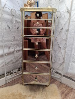 Tall Lingerie Mirrored Z Gallerie Dresser