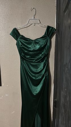 Emerald green dress