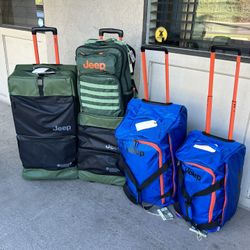 Jeep Branded Travelware - Rolling Duffle Bags and Backpacks