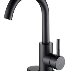 Roddex Bathroom Faucet/ Wet Bar Matte Black 1 Or 3-hole Mount With Deckplate New 