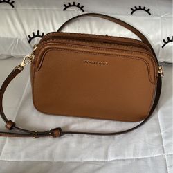 Michael Kors Houston Leather Double-zip Crossbody