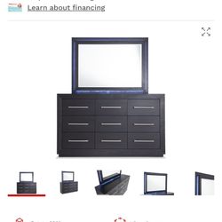 Cosmopolitan Dresser & Mirror – Stylish & Spacious!