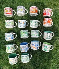 Starbucks "Been There" & "You Are Here" Mugs – Excellent Condition!
