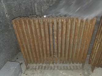 2 Vintage Cast Iron Column Radiators - Bundle Deal