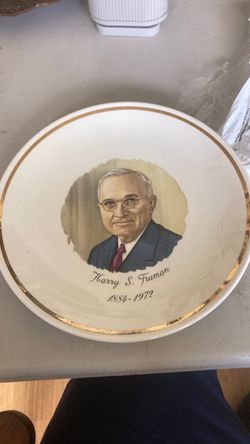 Harry Truman plate