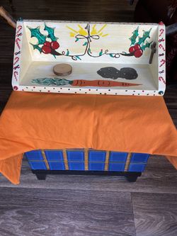 Child’s Holiday Shelf with Reindeer Noses