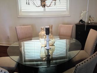 Round Glass 60” Table Top