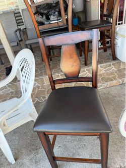 4 wood chairs 24inches tall