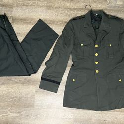 Vietnam Era Uniform US Army Formal Suit Airborne Ranger Jacket & Pants Light Wt 