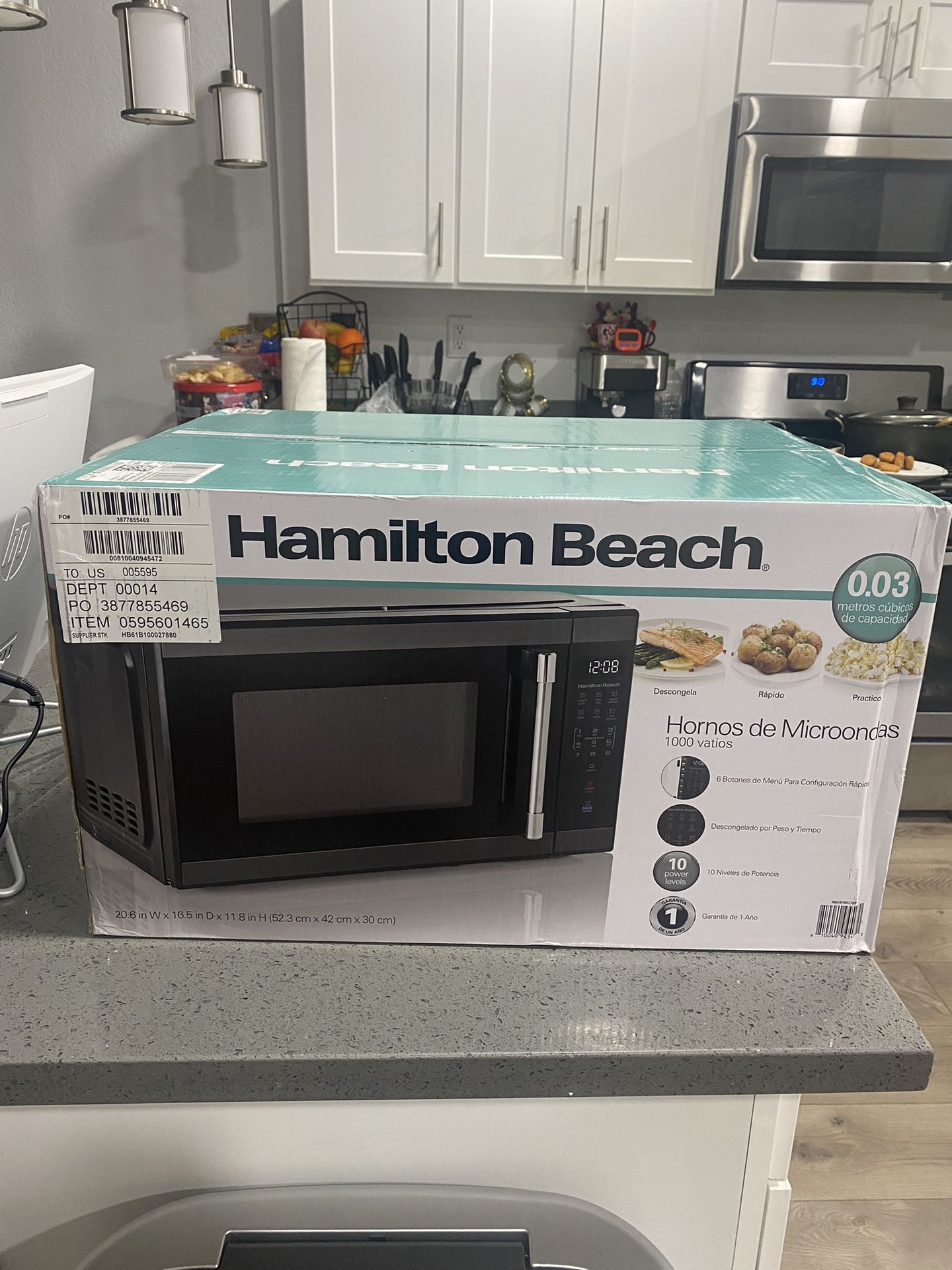 Hamilton Beach 1.1 Cu. Ft. Red Microwave – UnitedSlickMart