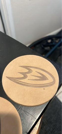 Anaheim Ducks Leather Coasters