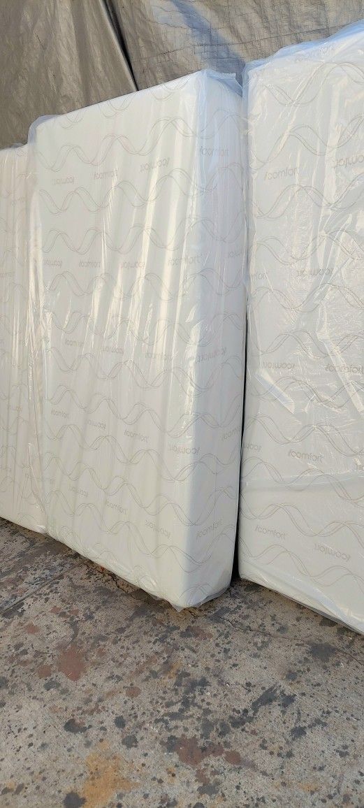 New 10" Thick Twin Memory Foam Mattress Only Bed Mattresses || Colchon Para Cama Individual Solo con Esponja Memory Colchones Nuevos