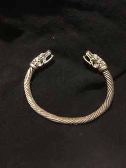 Wolf Bangle Bracelet