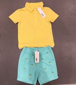 Janie and Jack baby boy set